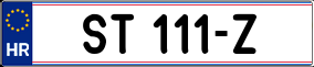 Trailer License Plate